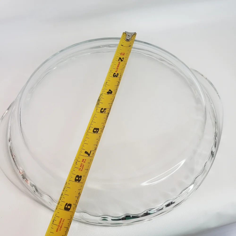 Pie Plate Bakeware Glass 8 Inches Diameter